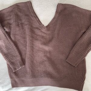 Forever 21 V-Neck Sweater - Dusty Rose